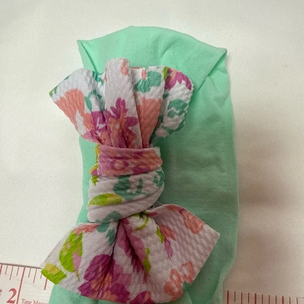 Floral Mint Green Kids Headband